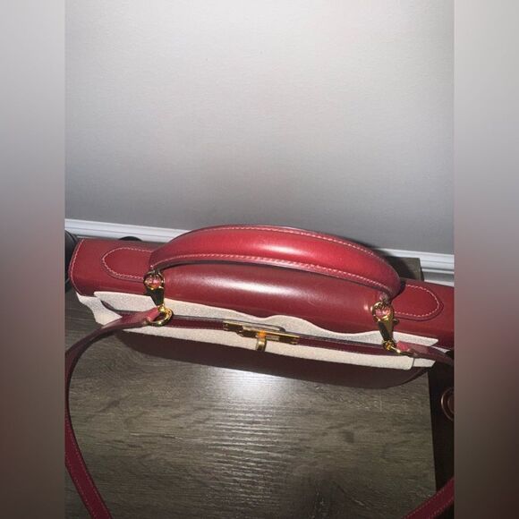 Hermes Kelly 32 Box Leather Rouge H Sellier Vintage - Picture 6 of 16